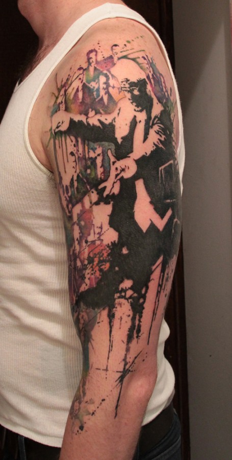 Conductor and orchestra tattoo