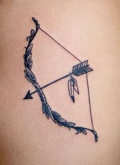 Cool bow and arrow tattoo