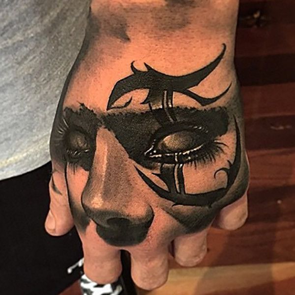 Cool hand tattoo by Benjamin Laukis