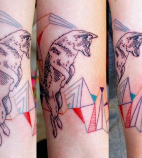Cool wolf tattoo design