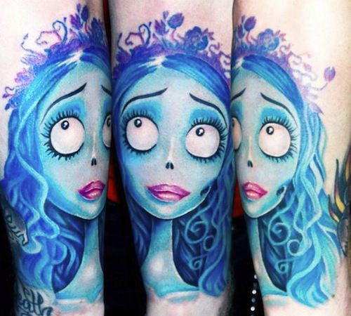 Corpse bride tattoo by Ellen Westholm