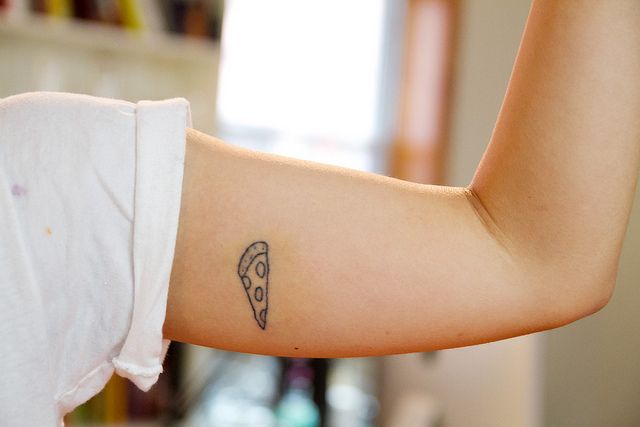 Crazy arm’s pizza tattoo