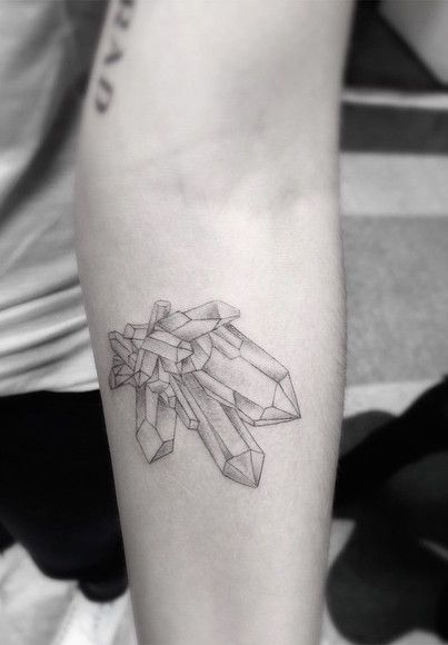 Crystal tattoo by Dr Woo