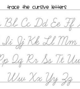 Cursive Tracing Worksheets