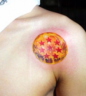 Custom dragon ball tattoo