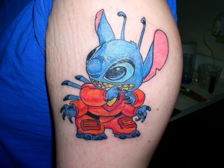 Dressed up Stitch tattoo