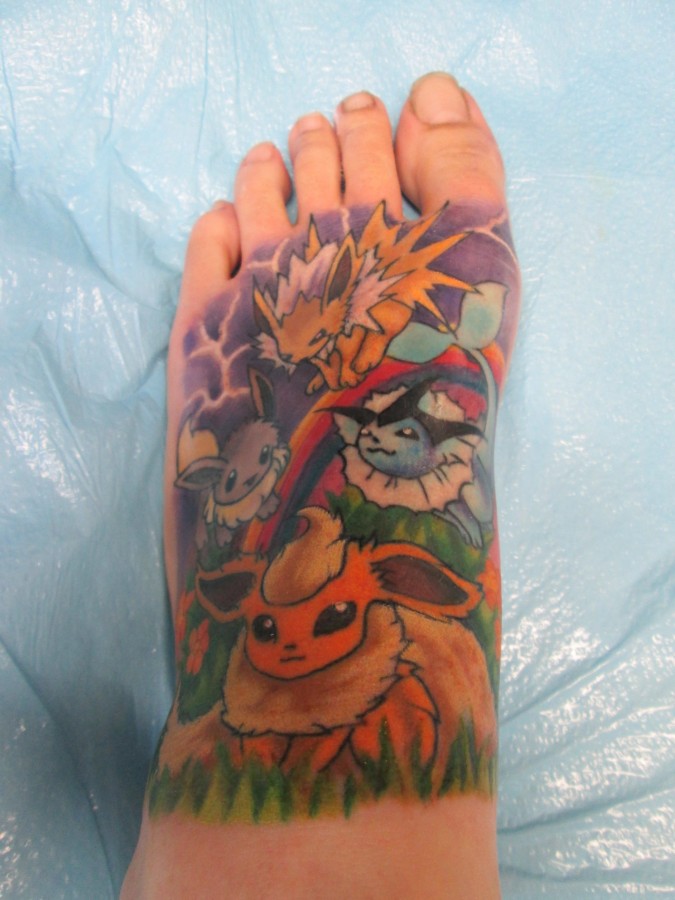 Eevee Pokemon evolution tattoo