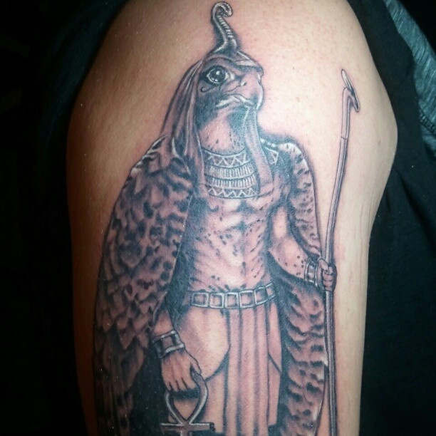 Egyptian god horus tattoo