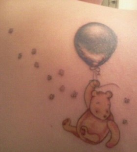 Flying winnie the pooh tattoo