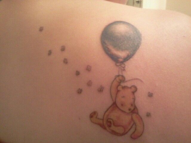 Flying winnie the pooh tattoo