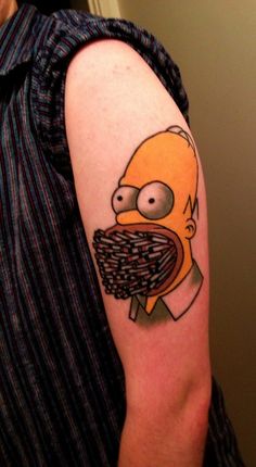 Funny homer tattoo by James McKenna