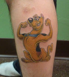 Funny scooby doo tattoo