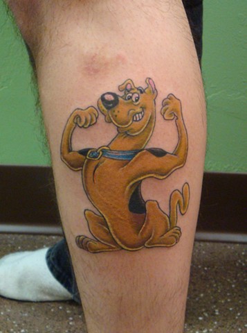 Funny scooby doo tattoo