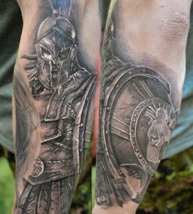 Gladiator tattoo by Elvin Yong