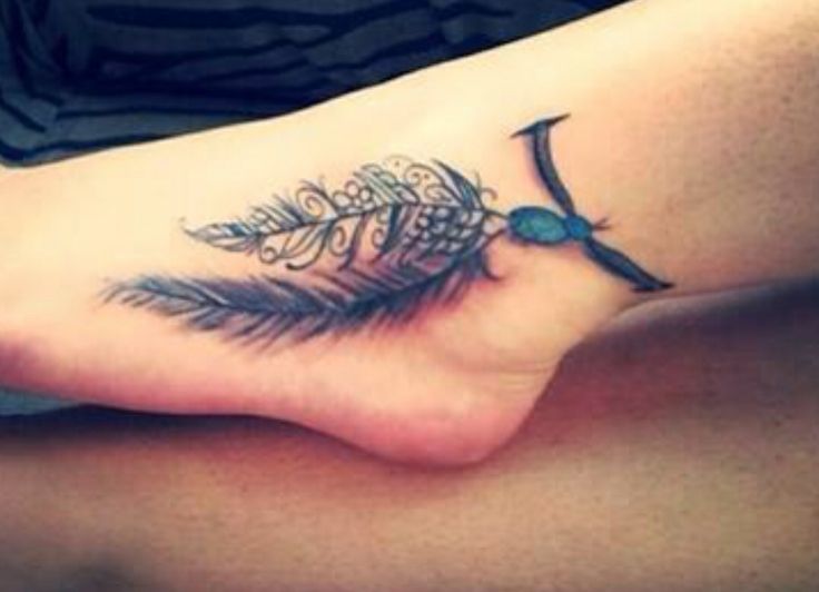 Glamorous ankle tattoo design