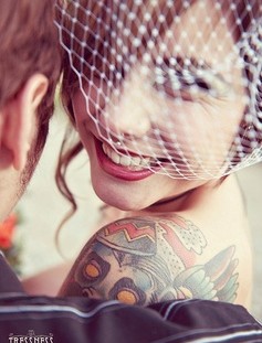 Gorgeous women's bride tattoo