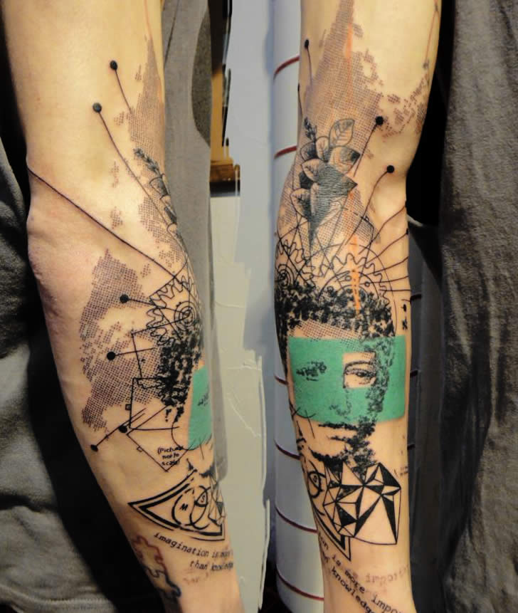 Great arm tattoo by xoil