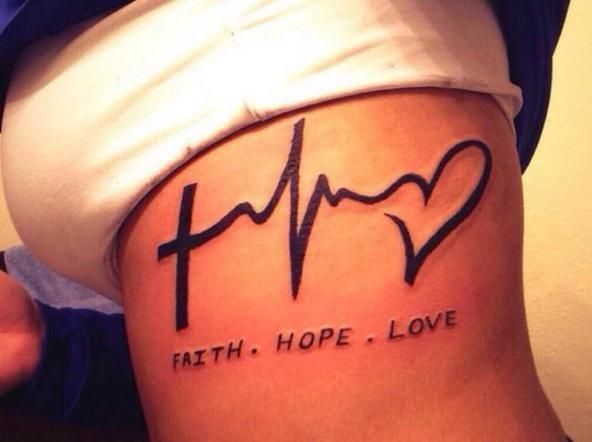 Great looking family love tattoo