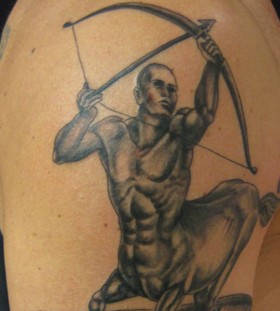 Great sagittarius arm tattoo