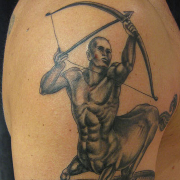 Great sagittarius arm tattoo