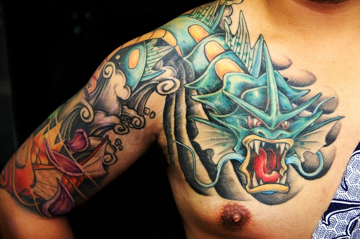 Gyarados Pokemon tattoo