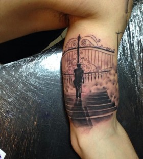 Heaven's gates tattoo by Razvan Popescu
