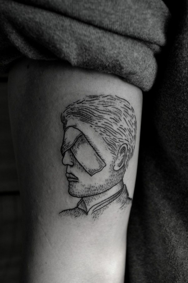 Hurt man tattoo by Thomas Cardiff