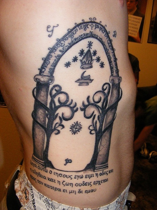 Incredible lord of the rings tattoo