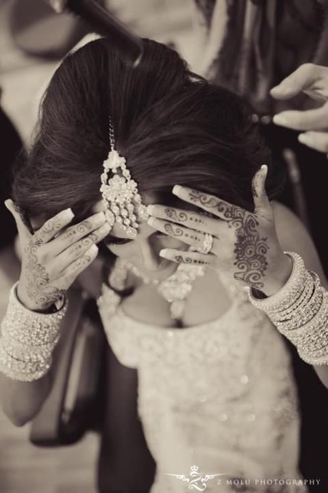 Indian style bride tattoo