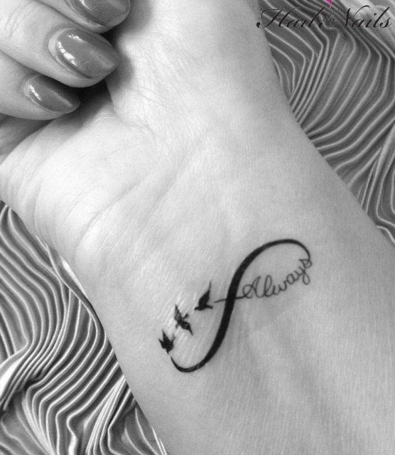 Infinity always family love tattoo