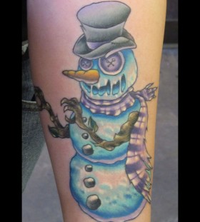 Insane snowman tattoo