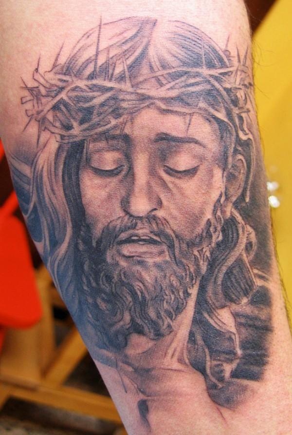 Jesus tattoo by Xavier Garcia Boix