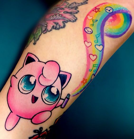 Jigglypuff Pokemon tattoo