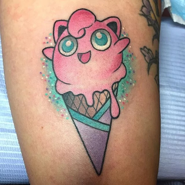 Jigglypuff Pokemon tattoo1