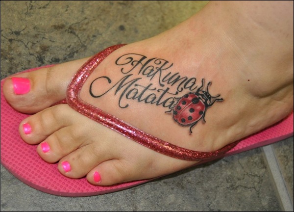 Ladybug hakuna matata tattoo