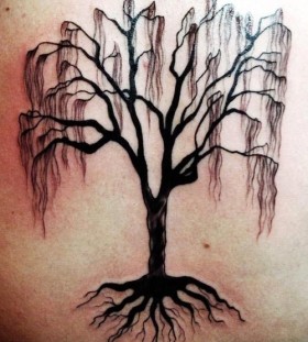 Lovely dead tree tattoo