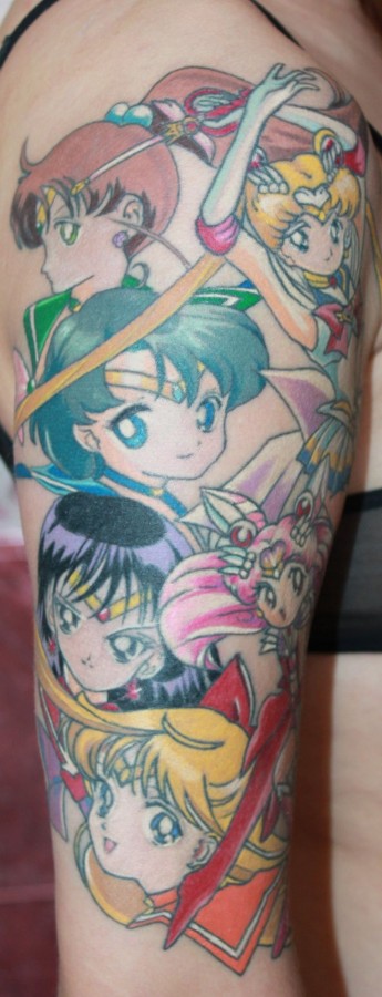 Lovely looking anime tattoo