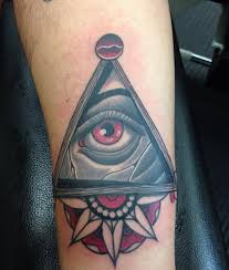 Lovely triangle eye tattoo