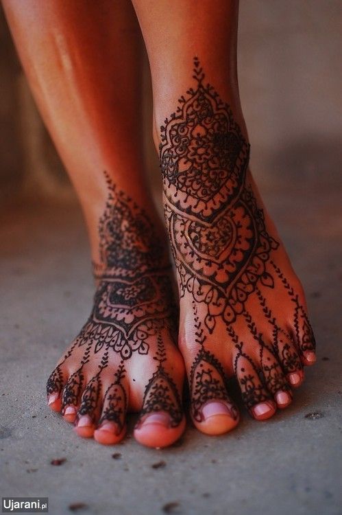 Mandala and ornaments bride tattoo