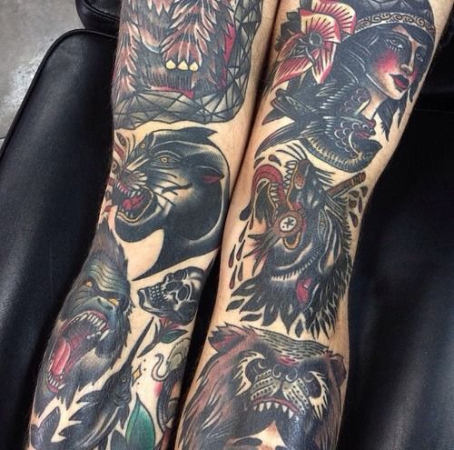 Many animal tattoos by James McKenna