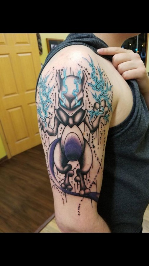 Mew2 Pokemon tattoo