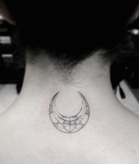 Moon tattoo by Dr Woo