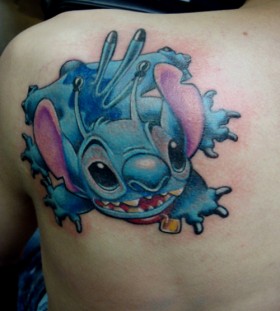 Nice Stitch back tattoo