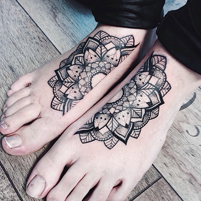 Nice foot tattoo design