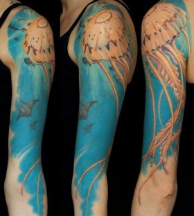 Nice ocean theme tattoo
