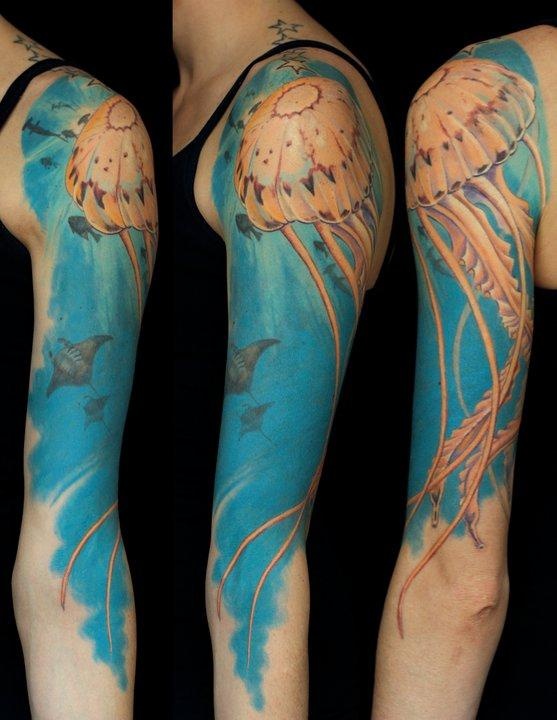 Nice ocean theme tattoo