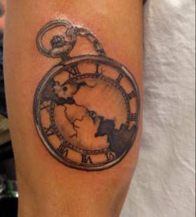 Nice pocket watch tattoo