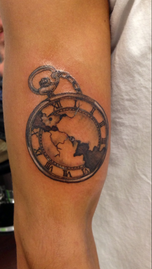 Nice pocket watch tattoo