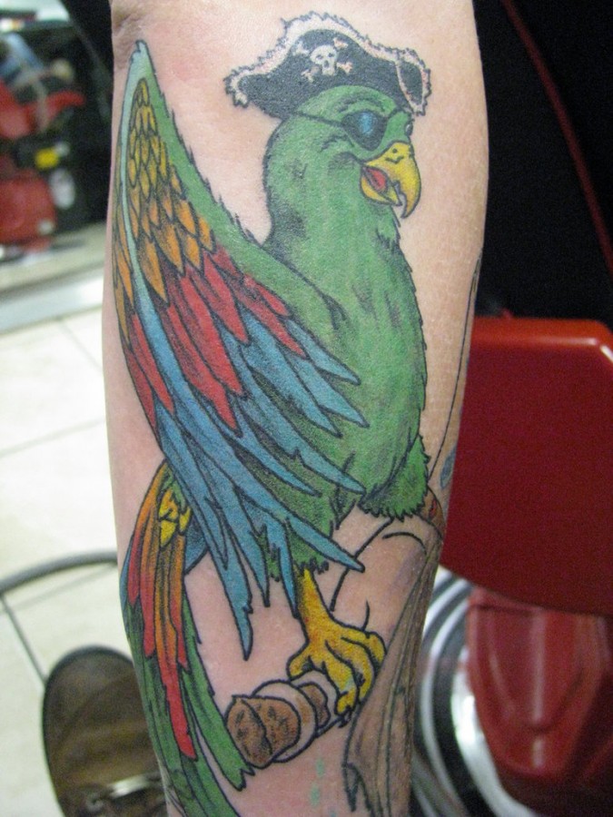 Pirate Parrot With Eye Patch Tattoo Tattoomagz Tattoo Designs 