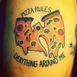 Pizza rules pizza tattoo